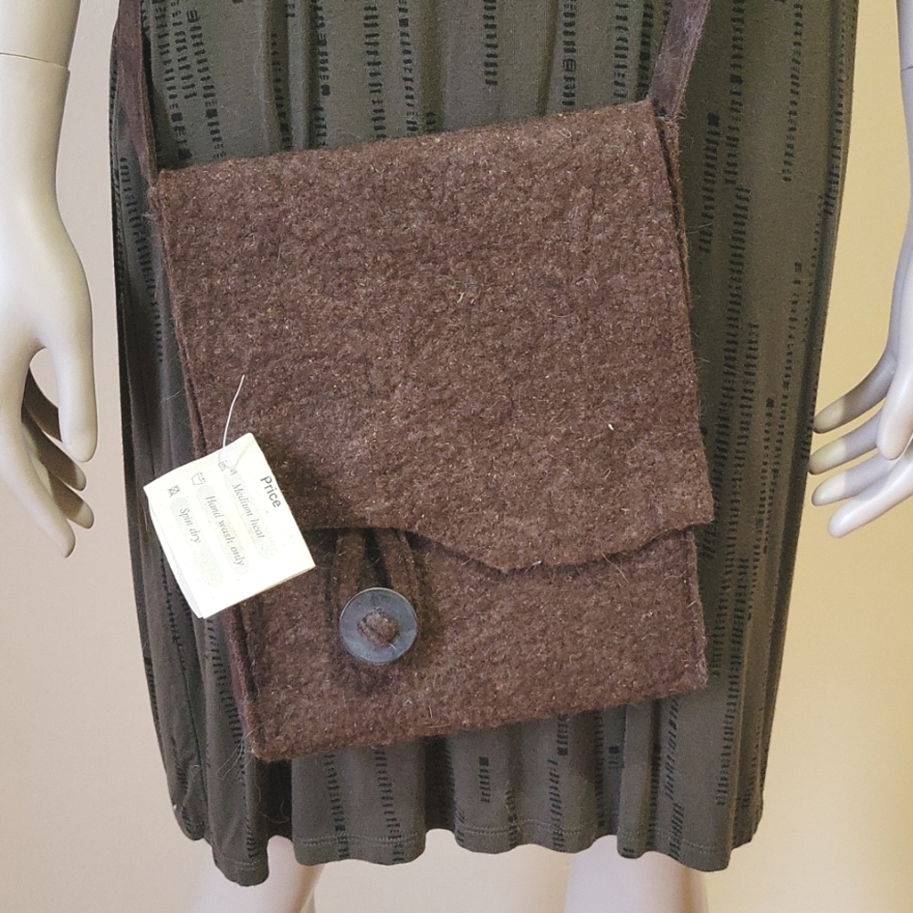 Wool handmade purse